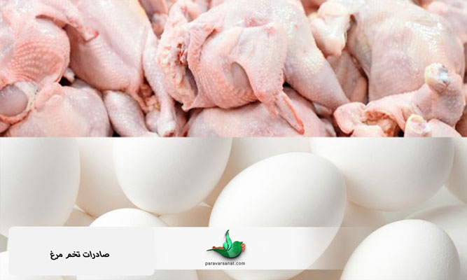 صادرات گوشت و تخم مرغ